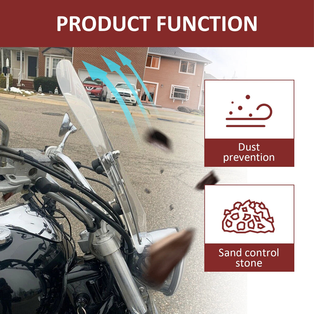 Clear Windshield for Honda VTX 1300 1800 (2003–2009) 18"x16"