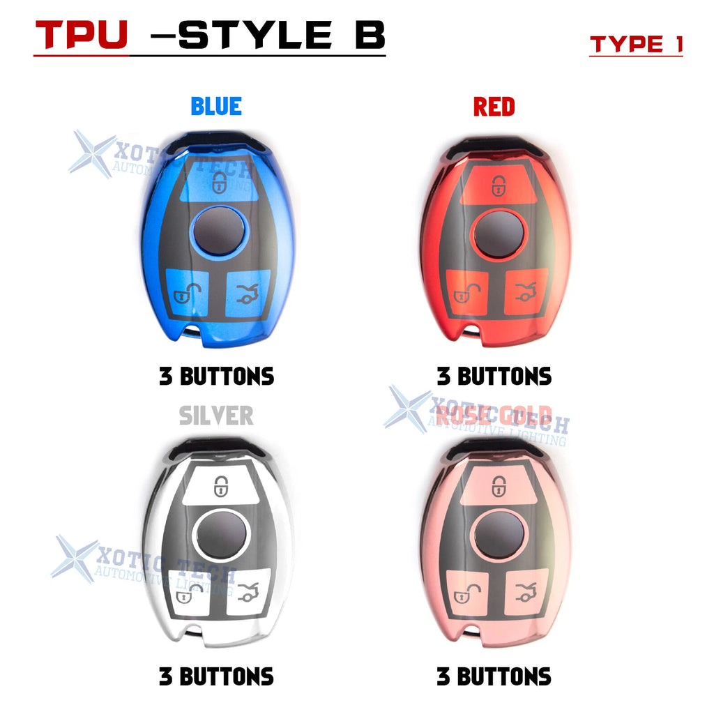Key Fob Protector Shell Cover for Mercedes-Benz C-Class (2015-2021)