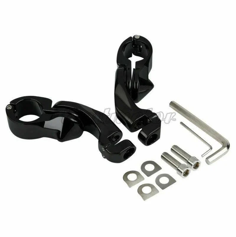 Black Small Footrest Pegs 1.25" for Harley