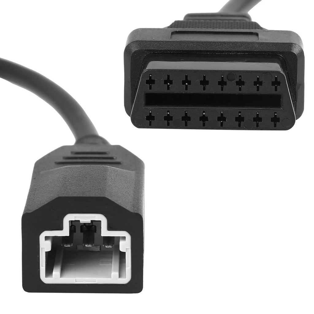 OBD2 Diagnostic Connector Cable for Honda (DC 12V 3 Pin to 16 Pin)
