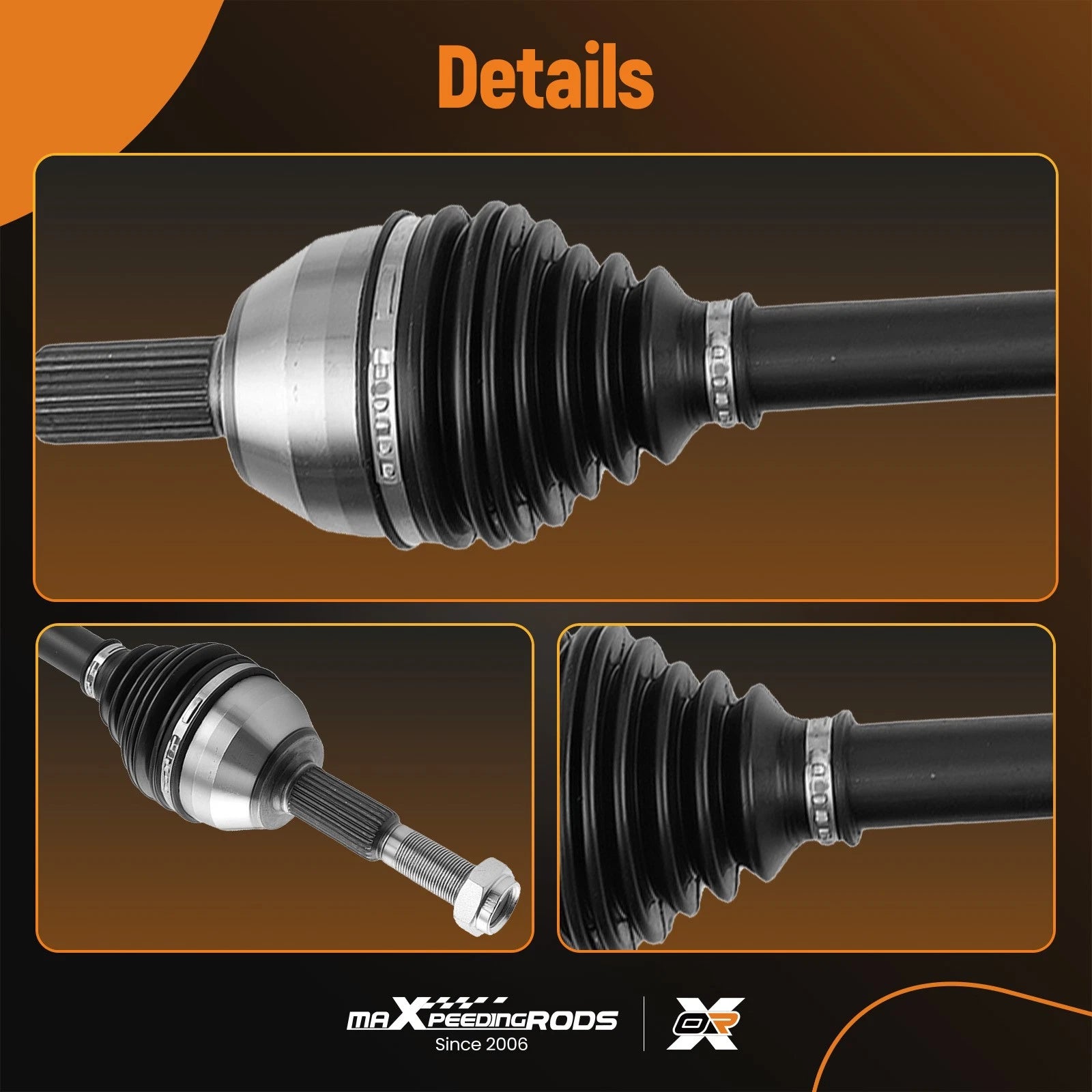 Front Right CV Axle Shaft for Jeep Liberty (2002–2007) 60-3352