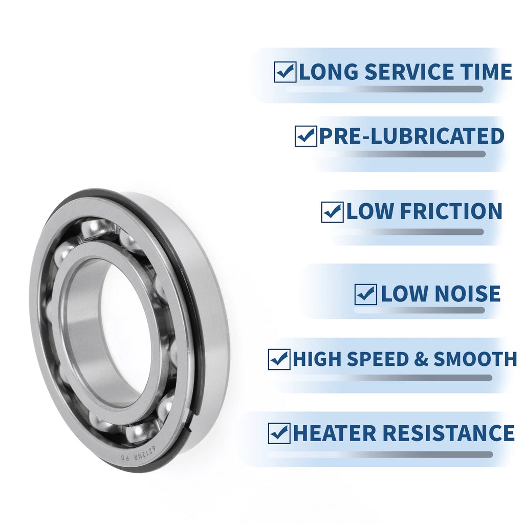 Deep Groove Ball Bearing 6212NR for Scooter Skateboard Wheel (P0 60x110x22mm)