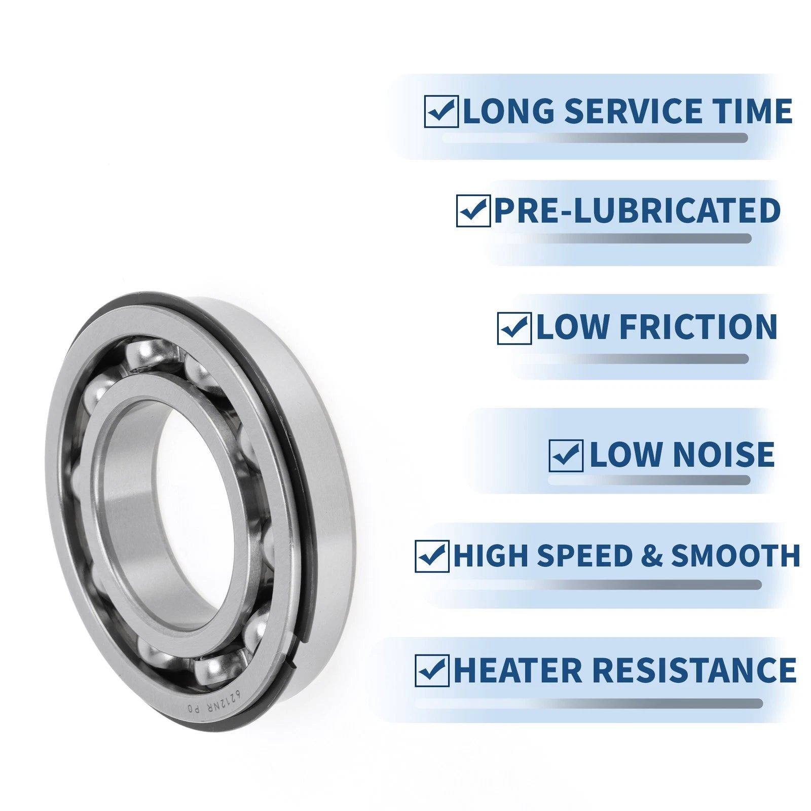 Deep Groove Ball Bearing 6212NR for Scooter Skateboard Wheel (P0 60x110x22mm)