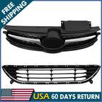 Grill for Hyundai Elantra Sedan (2011–2013) Upper & Lower Front Bumper