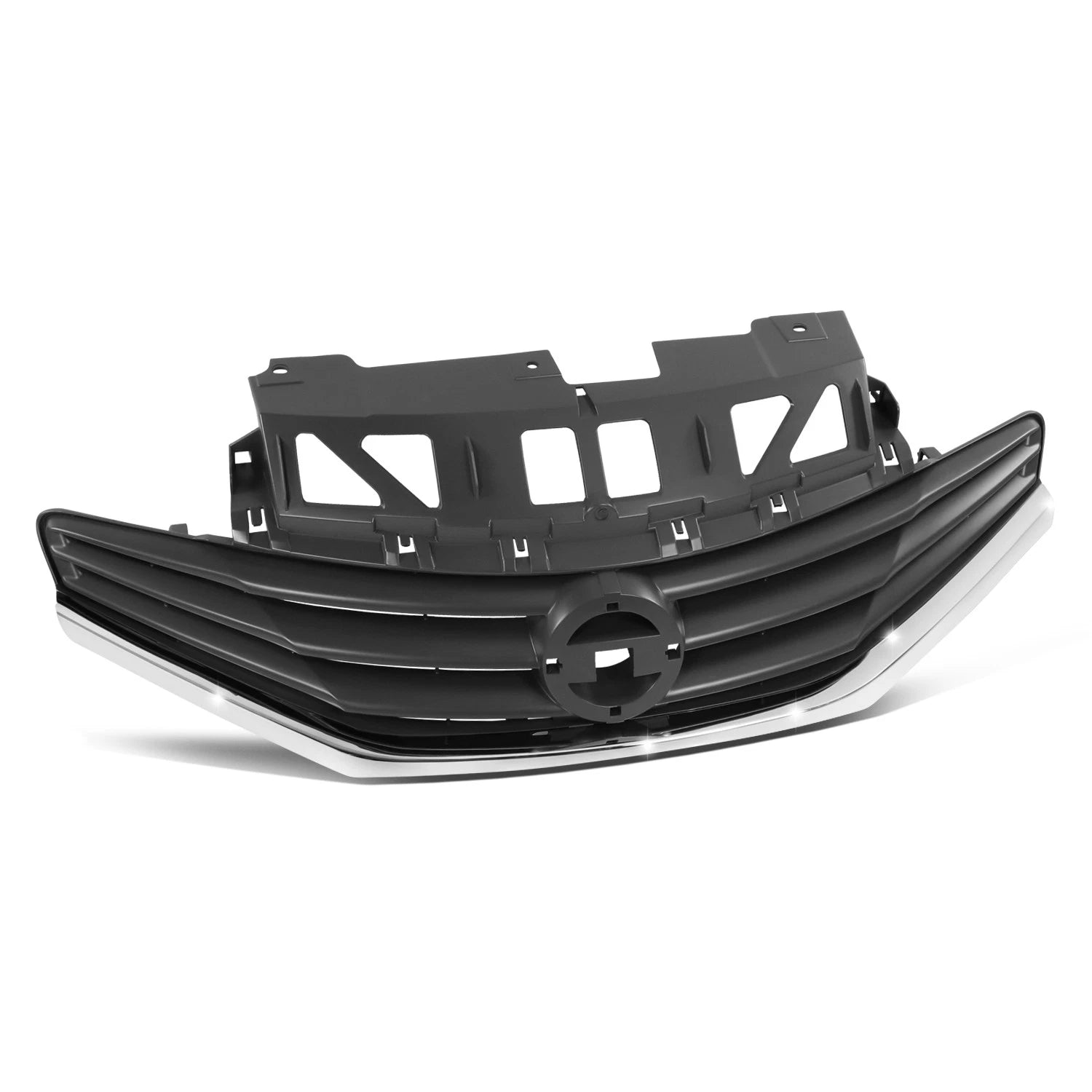 Upper Grille for Nissan Versa (2014–2016) - Horizontal Slats, Badge Slot