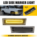 2X Amber LED Front Side Marker Lights for Chevrolet GMC K5 Suburban (1973–1991)