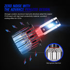 2X H4 9003 HB2 LED Headlight Bulbs for Universal Vehicles (6500K)