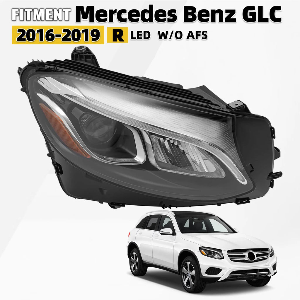 Full LED Headlight for Mercedes Benz GLC X253 (2016–2019) Right Passenger