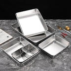 Food Tray Serving Dishes for Kitchen (Rectangular)