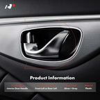 Left Interior Door Handle for Nissan Altima (2002-2005) Silver Gray