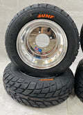 Set of 4 DWT 10" Polished Rims for YFZ450 Raptor 700 Banshee (35)