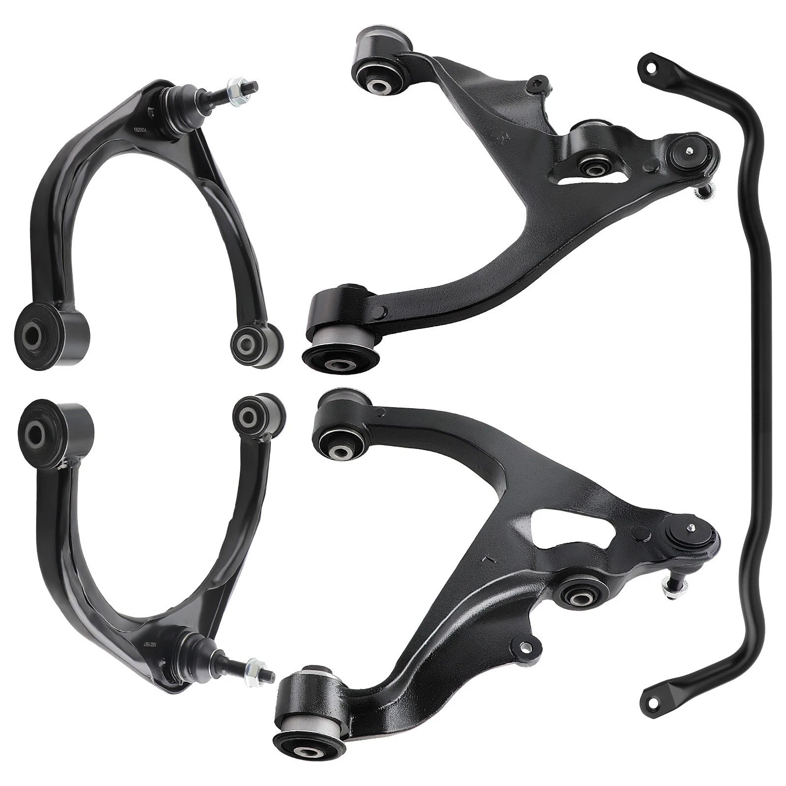 Front Upper & Lower Control Arms + Sway Bar for Ram 1500 (2009–2019)