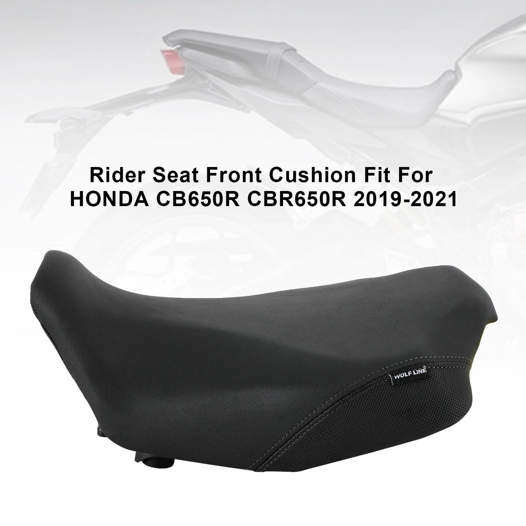 Front Rear Seat Cushion for Honda CB CBR 650R (2019–2023) Black