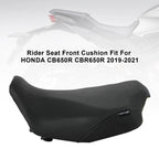 Front Rear Seat Cushion for Honda CB CBR 650R (2019–2023) Black