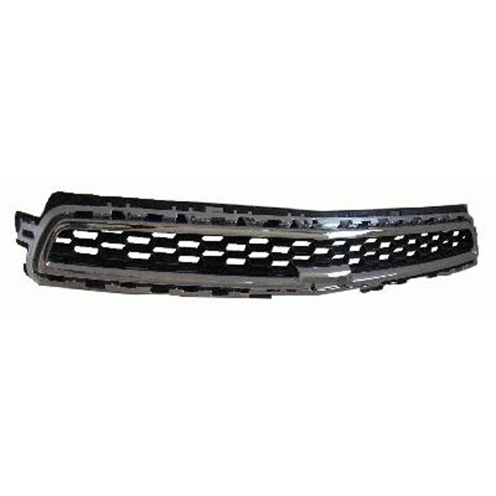 Replacement Black Chrome Plastic Front Upper Grille For 2013 Chevrolet Malibu