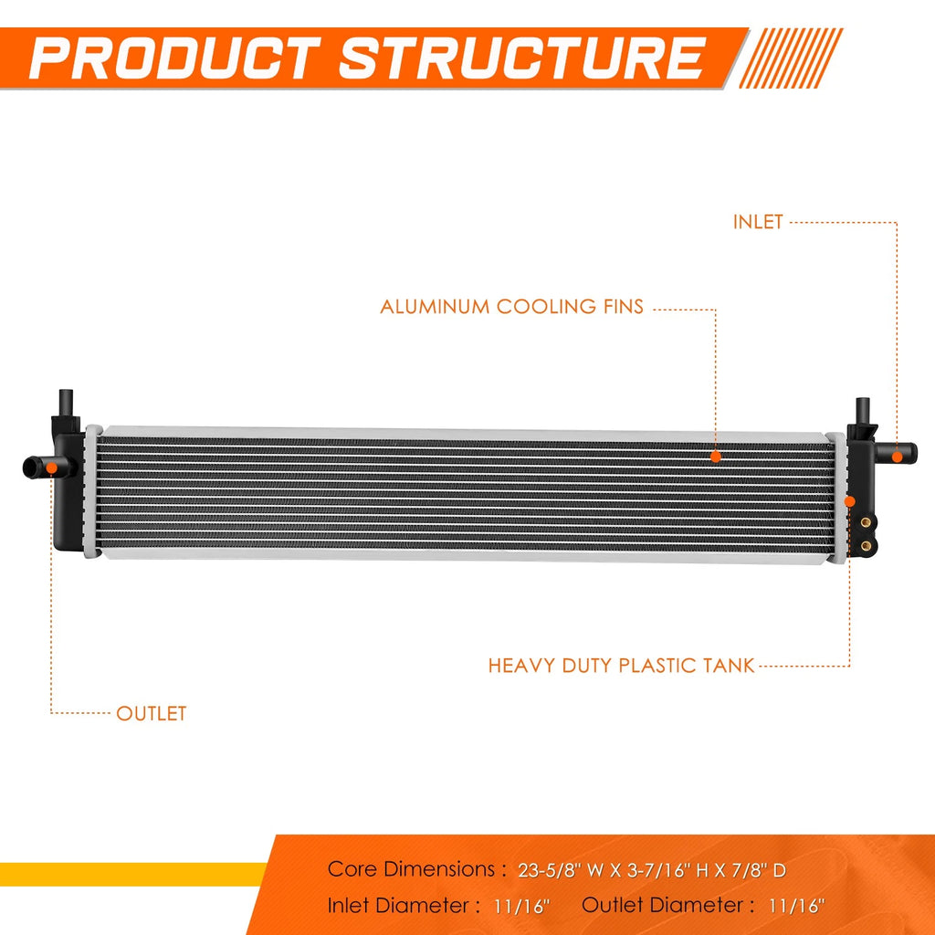 Full Aluminum Core Inverter Cooler Radiator for Lexus HS250H (2010–2012) DPI-13138