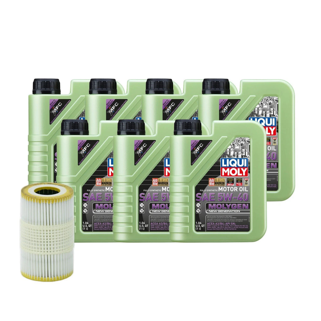 Oil Change Kit 7L Liqui Moly Molygen 5W-40 for Audi CREC/CREH (2010–2018)