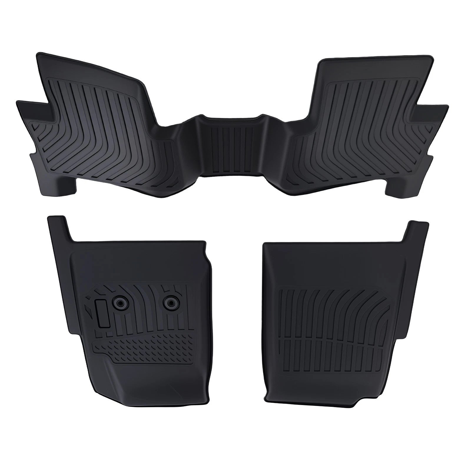 Set of 4 Anti-Slip TPE Carpet Floor Mats for Chevy Colorado Crew Cab (2015–2022)