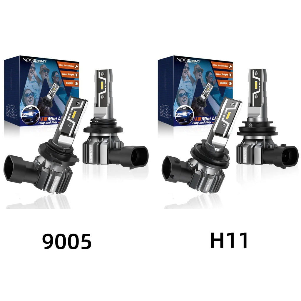 2X 9005 H11 LED Headlight Bulbs 6500K White 10000LM/Pair for