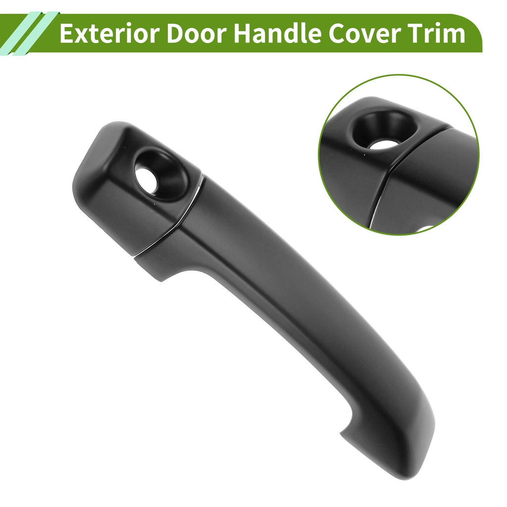 Set of 2 Exterior Door Handle Cover Trim for Toyota FJ Cruiser (2007–2022) Matte Black