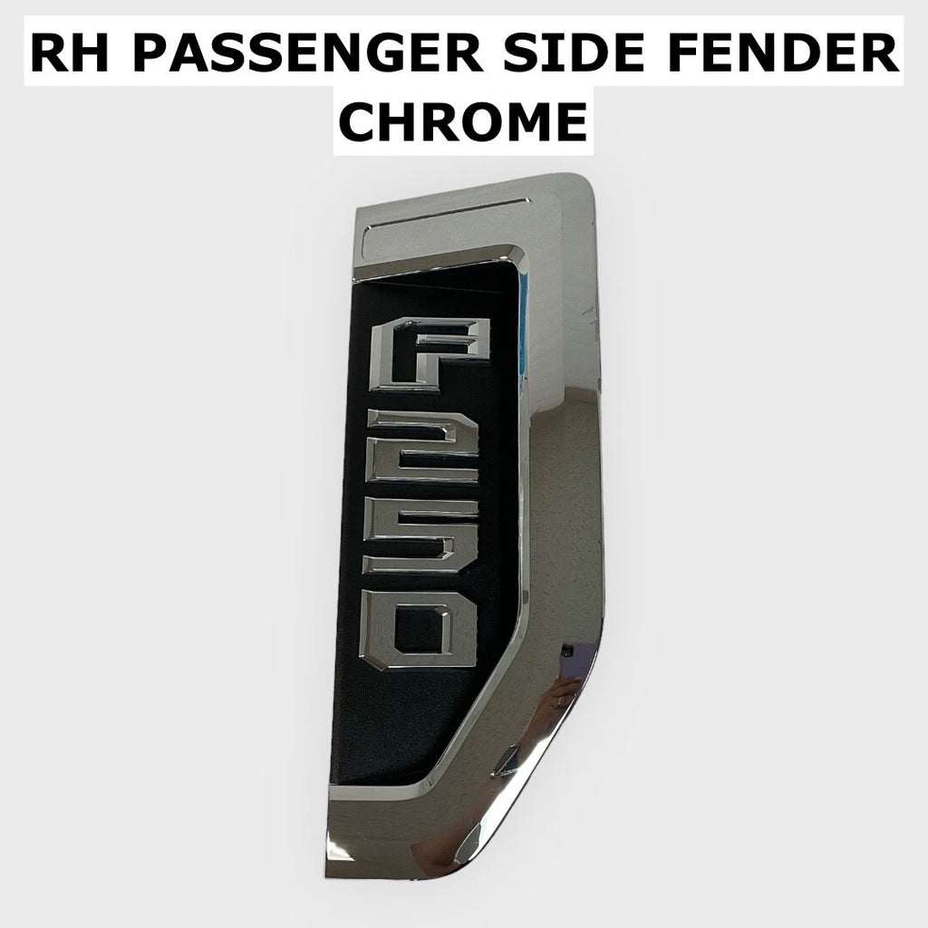 Chrome Right Side Fender Vent Emblem for Ford F-250 (2017–2022) HC3B-25000A72