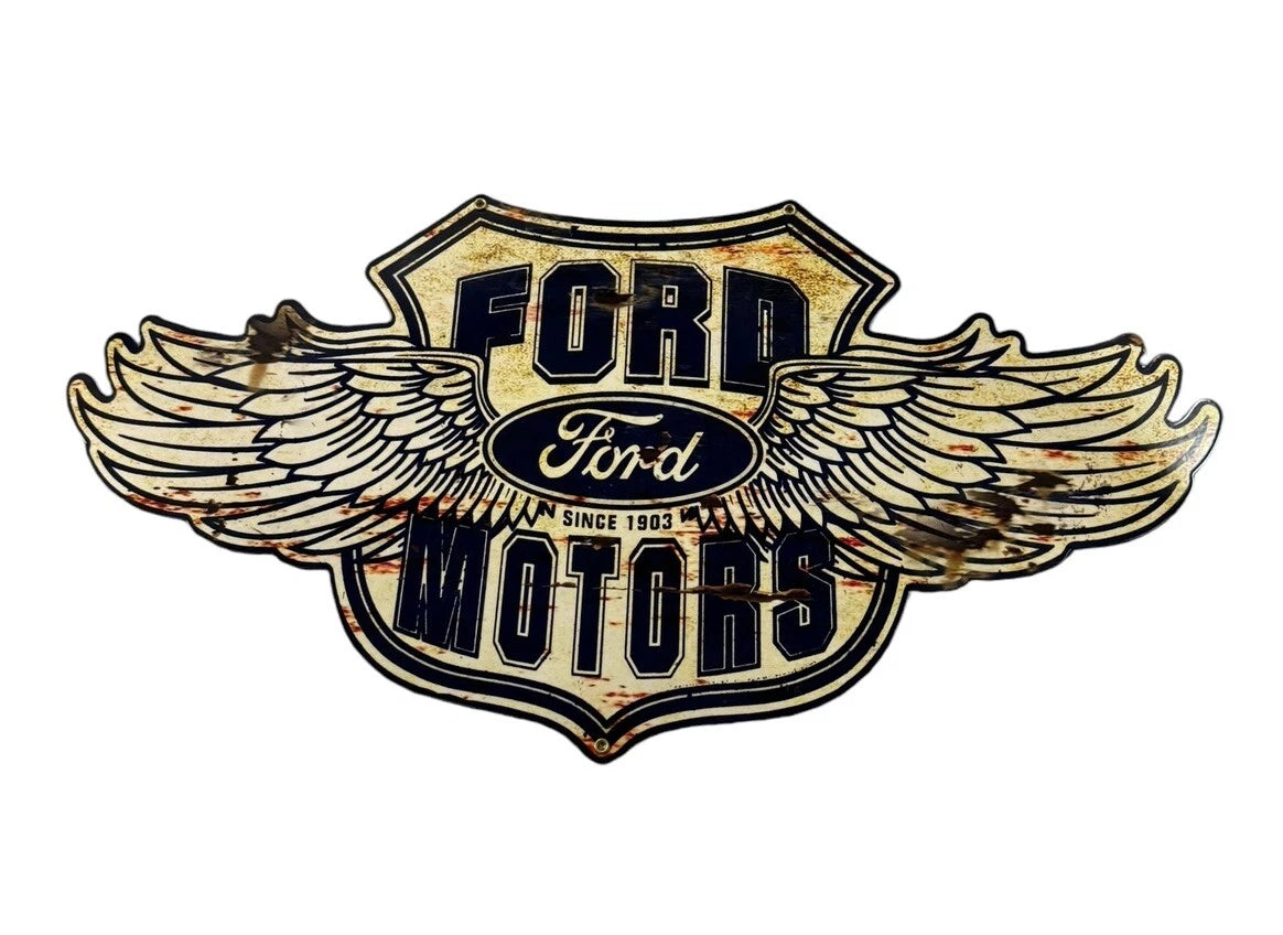 Vintage Metal Sign Replacement for Ford Vehicles (1903–Present)