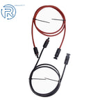 1 Pair Solar Panel Extension Cable Connector for Universal Use (12/10 AWG)