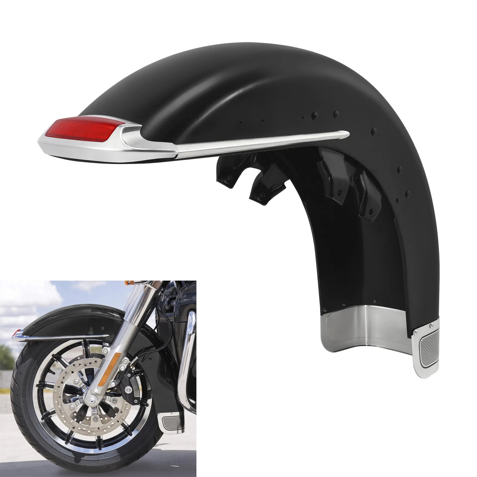 Unpainted Front Fender for Harley Touring Electra Tri Glide Road King (1989–2013)
