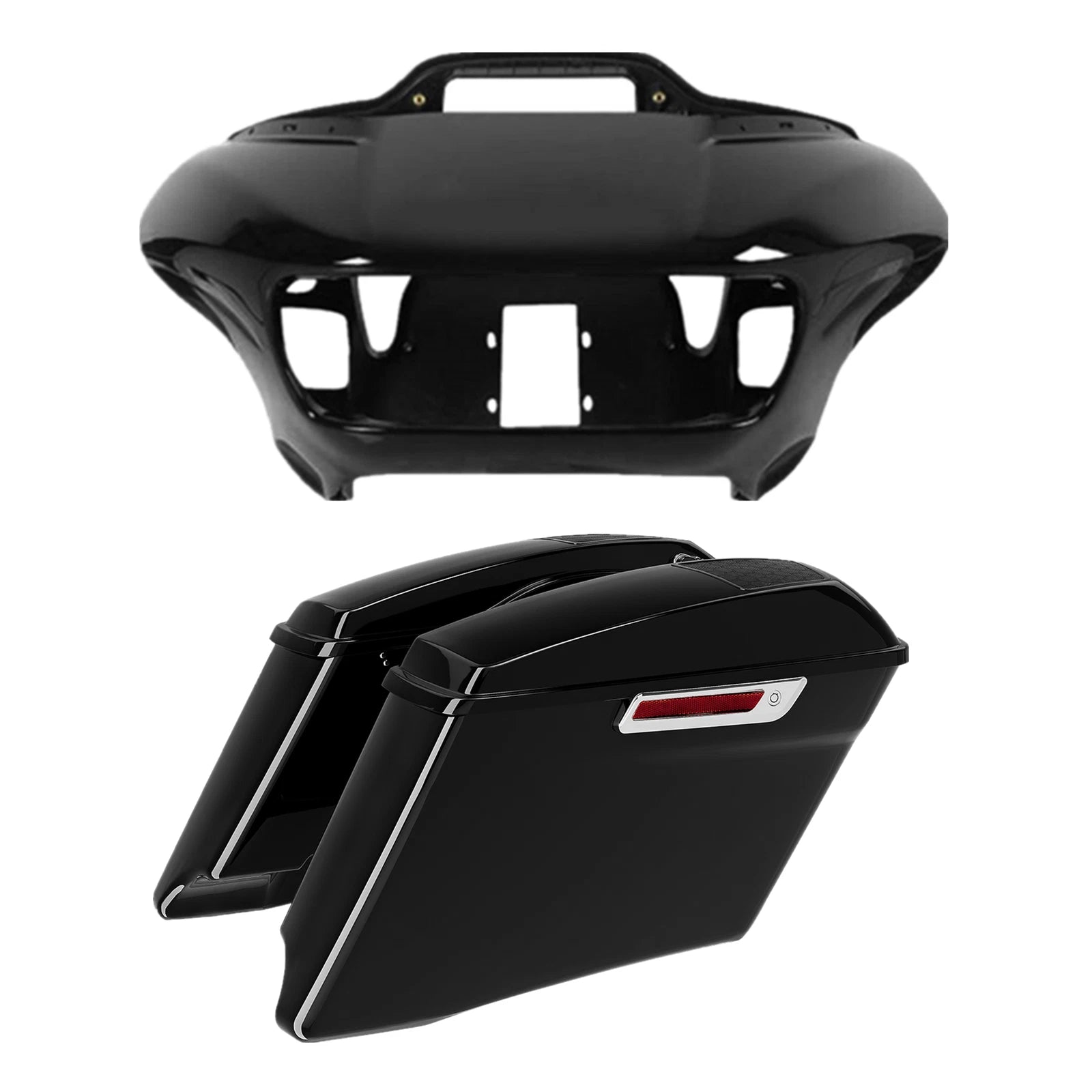 Inner Outer Fairings & 4" Stretched Hard Saddlebags for Harley Touring FLTR (2015–2023)