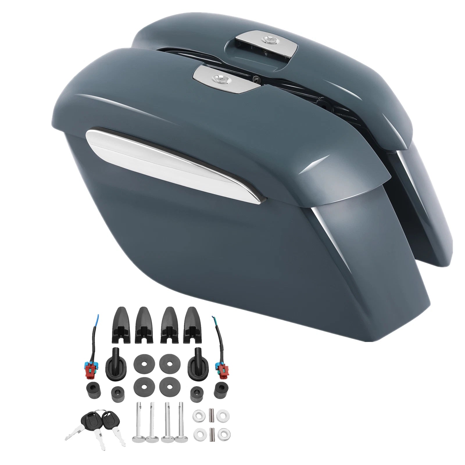 Hard Saddlebags for Indian Chieftain Dark Horse (2019–2025) Stealth Gray