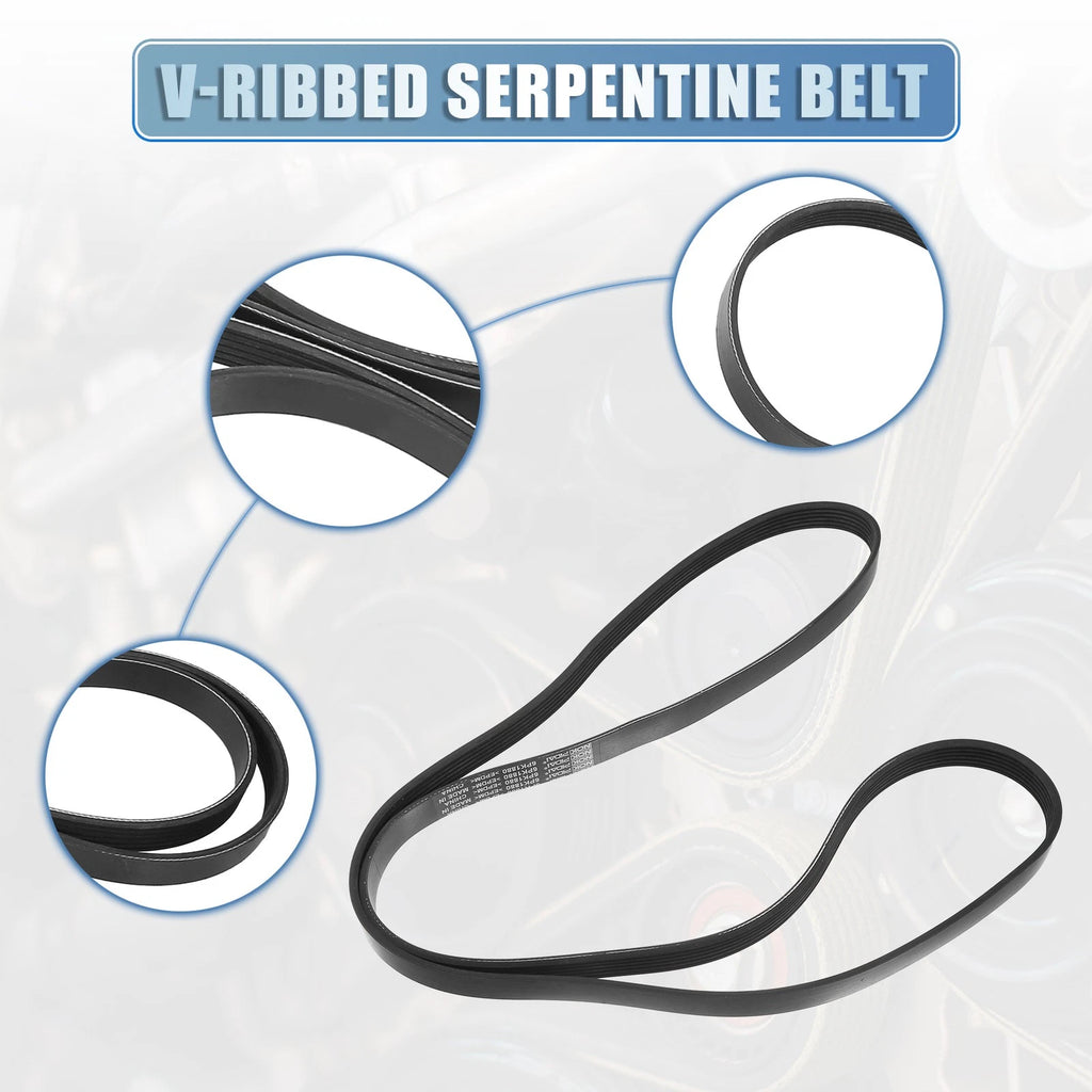 V-Ribbed Serpentine Drive Belt for Toyota Corolla (2003–2008) No. 03D145933AD