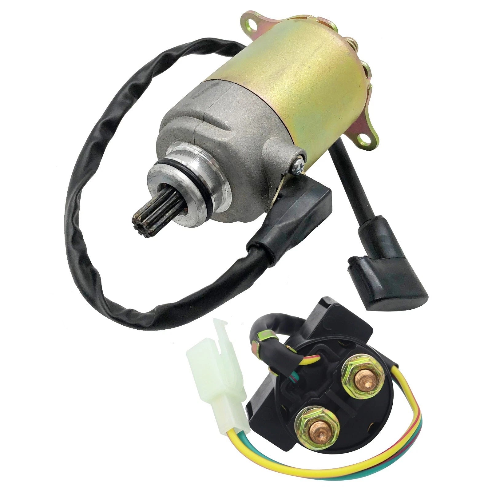 Starter for GY6 125CC 150CC ATV Quad (SUNL, Coolster, Baja) with Relay
