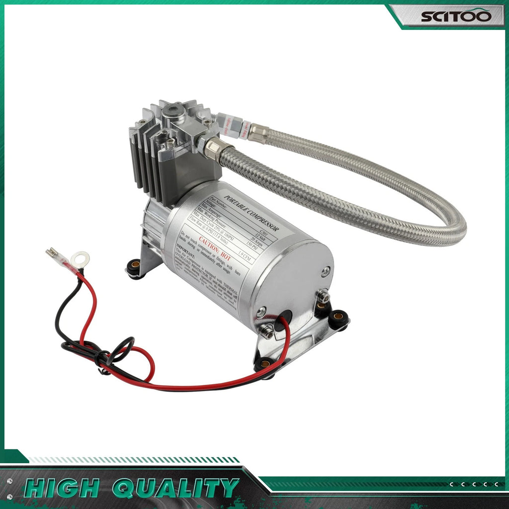 Air Horn Compressor Kit 150PSI 12V for Van Truck Car Boat (Universal)
