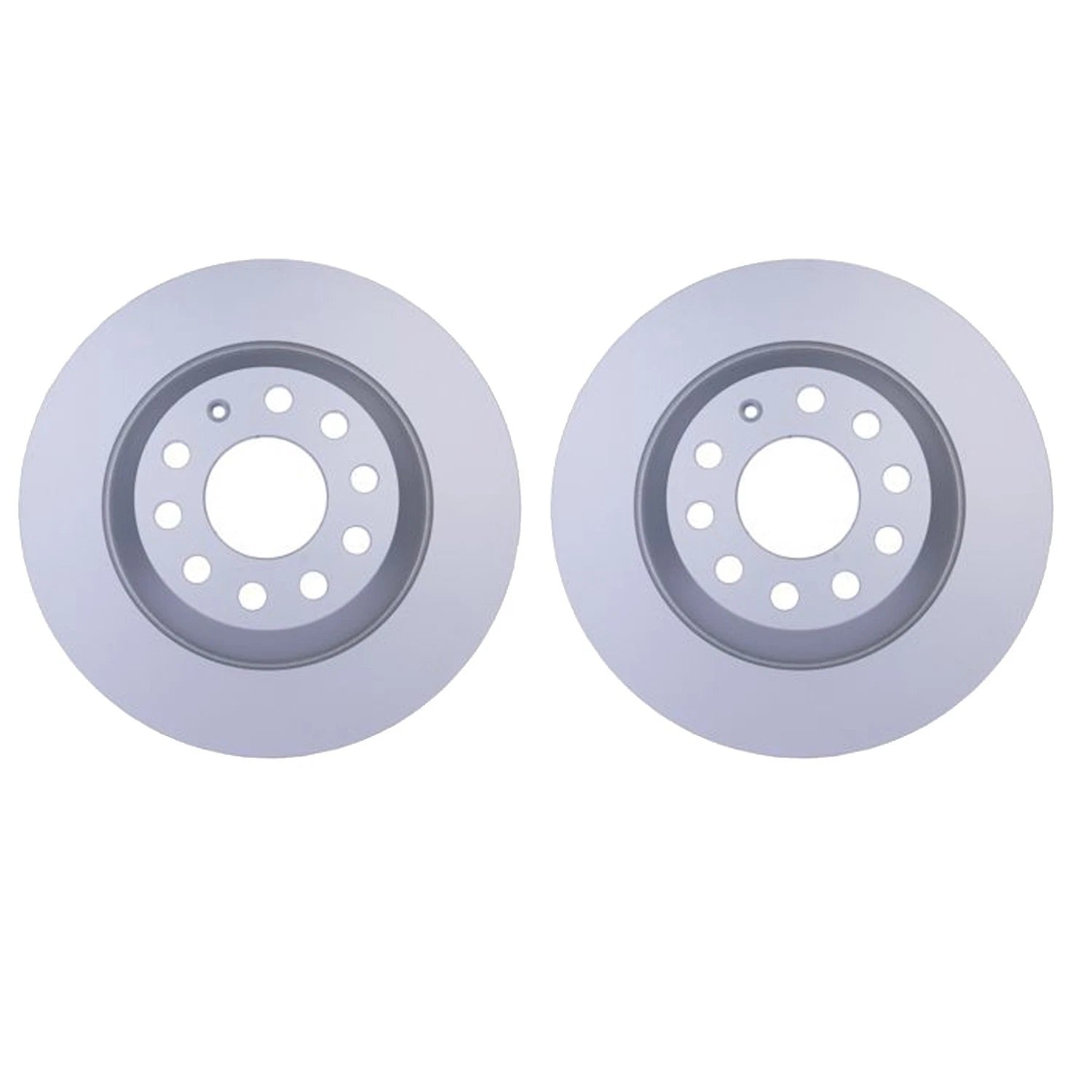 Set of 2 Hella Rear Solid 302mm Disc Brake Rotors for Audi A6 Quattro