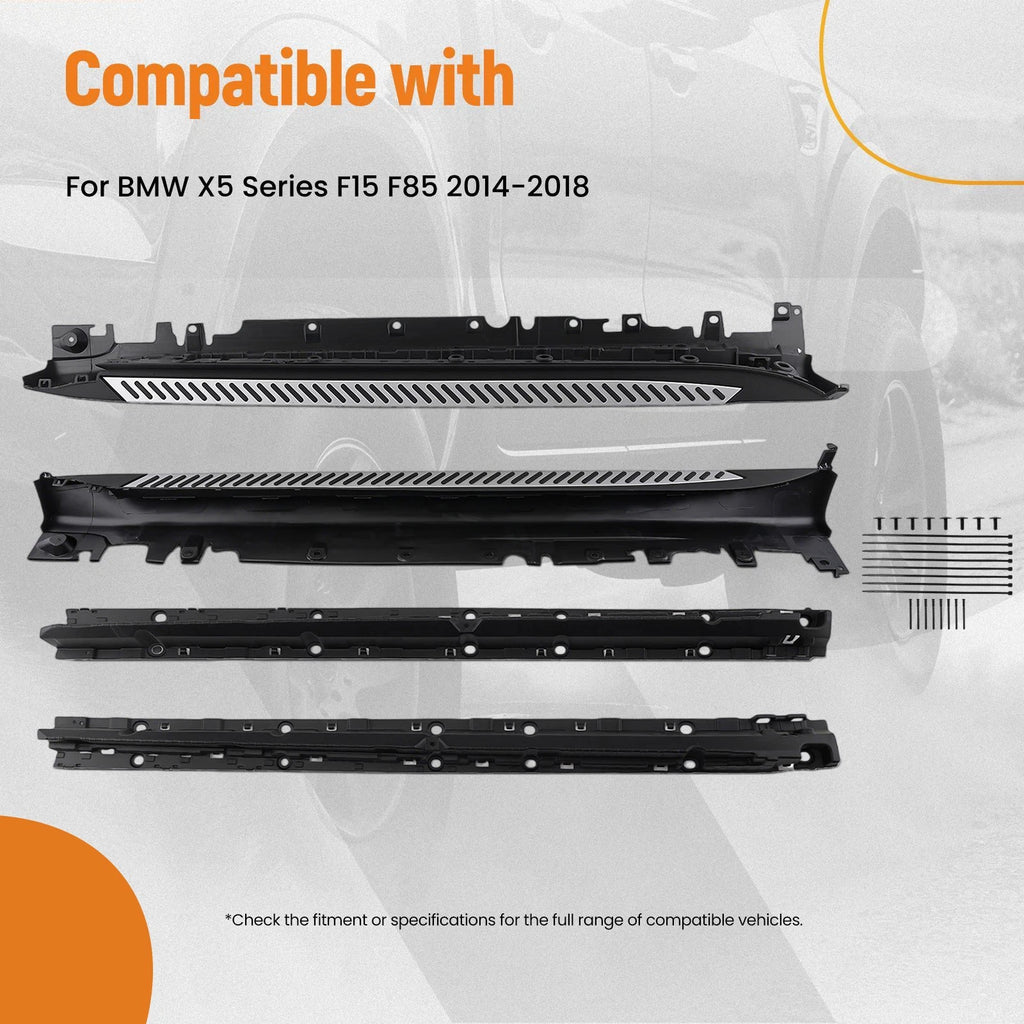 Nerf Bars Side Steps for BMW X5 F15 F85 (2014–2018) Aluminum Non-Slip
