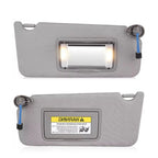 2X Gray Sun Visor w/Light Mirror for Honda Accord (2008–2017) 83280-TA5-A51ZA