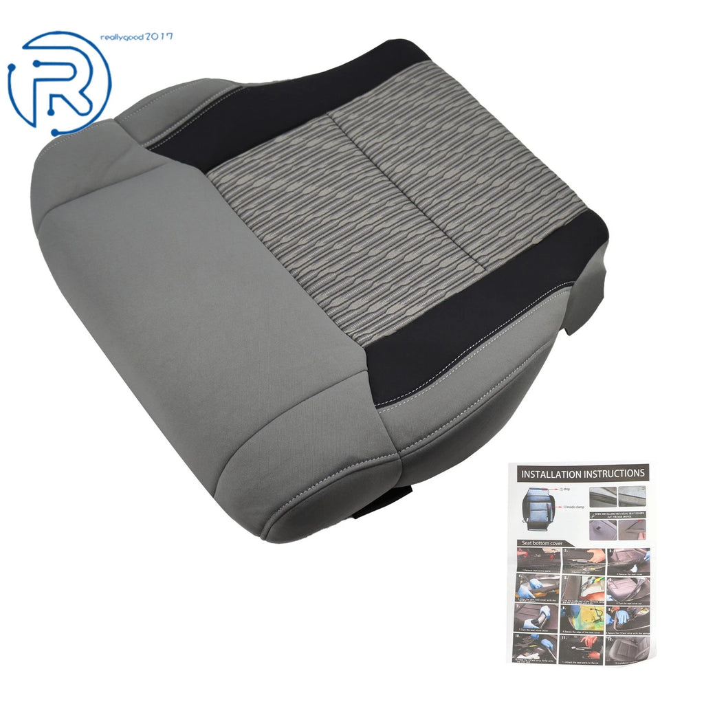 Black Driver Seat Cover for Toyota Tundra (2014–2021) Cloth
