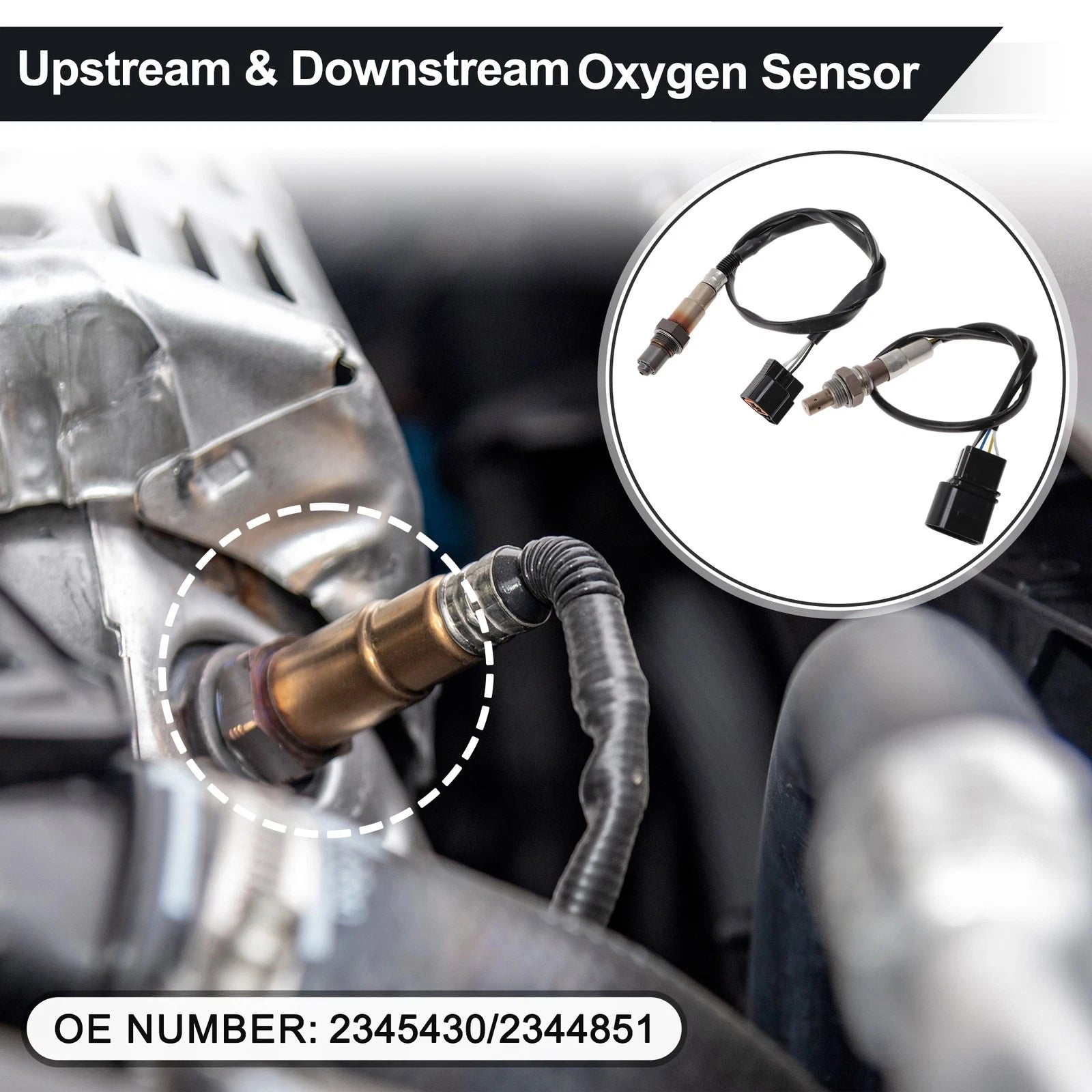 Upstream & Downstream Oxygen Sensors for Hyundai Elantra L4-2.0L (2003–2009) 2345430