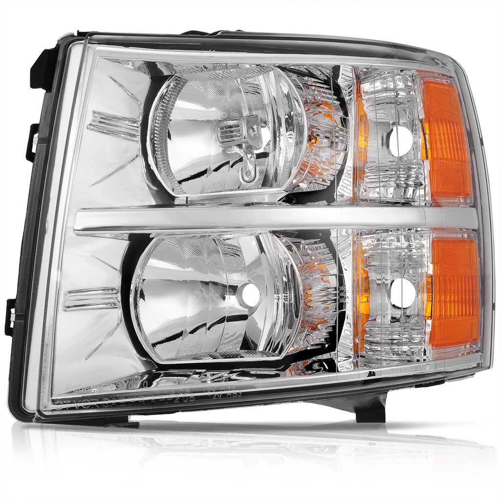 Headlight Assembly Set for Chevy Silverado 2500 3500 HD (2007-2014)