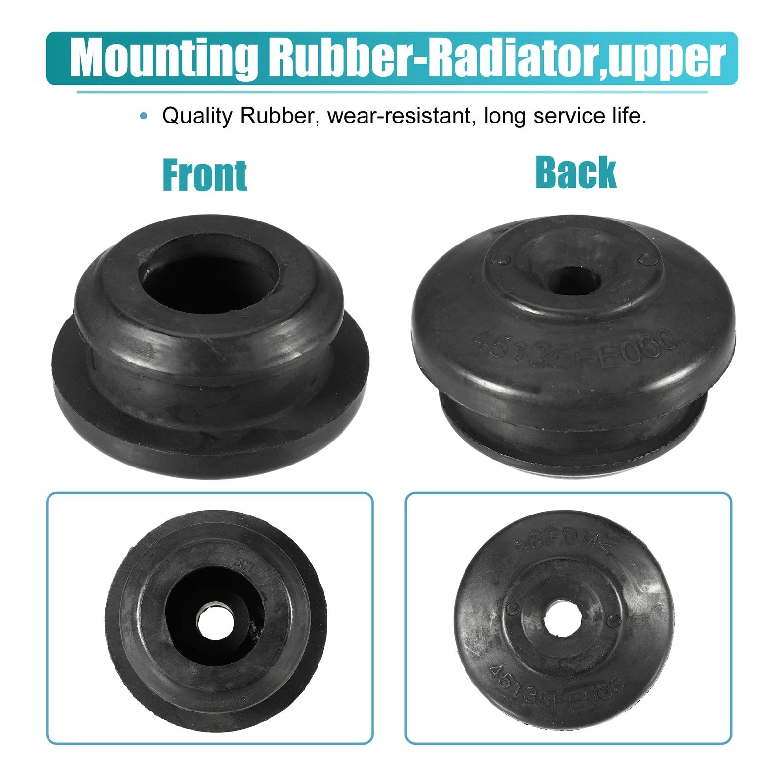 Radiator Lower Mount Cushion Rubber Bush for Subaru Forester (2009–2023) No. 45135FE000