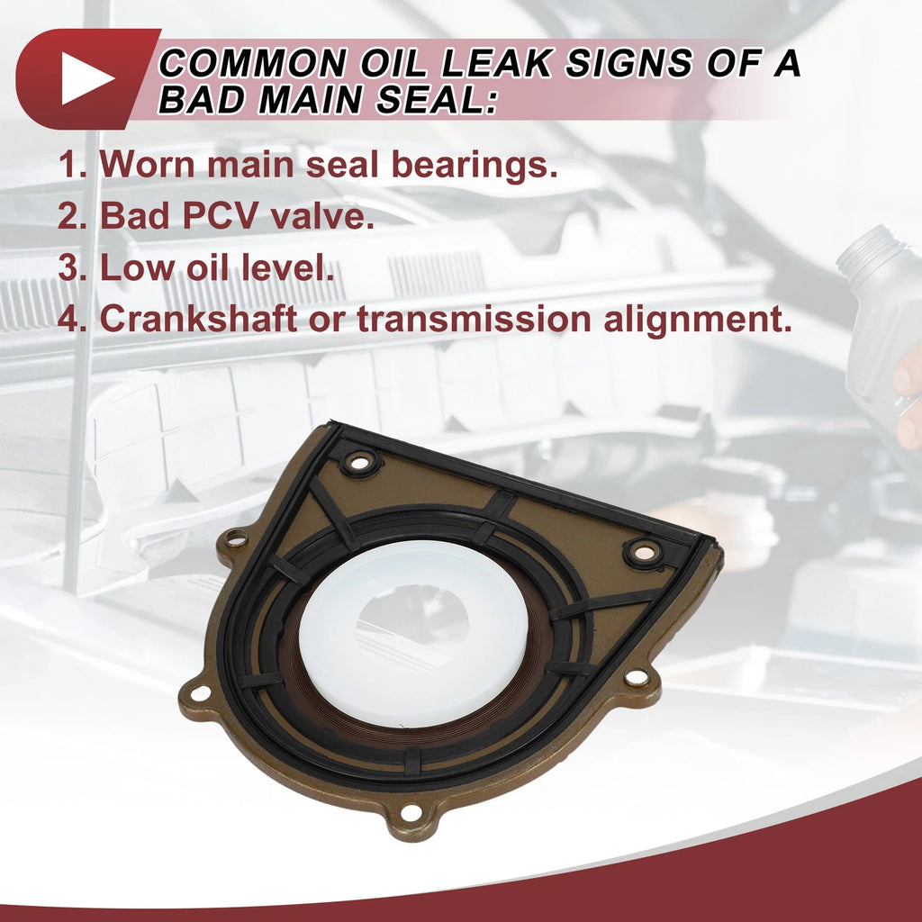 1Pc Crankshaft Oil Seal with Flange for Ford Escape, Mustang (2001–2019) No. 1S7Z-6K301-BA