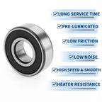 6202VV Deep Groove Ball Bearing for Scooter Skateboard Wheel (15x35x11mm)