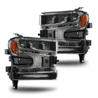 Full LED Headlight Set for Chevy Silverado 1500 (2019–2022) w/LED Signal
