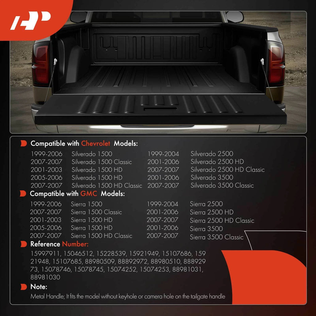 Tailgate Hardware Rebuild Kit with Cable & Rods for Chevy Silverado