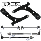 8pc Front Lower Control Arm Sway Bar Tie Rod Kit for Dodge Jeep