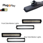 Clear White LED Side Marker Lights for BMW E30 3 Series, E34 5 Series