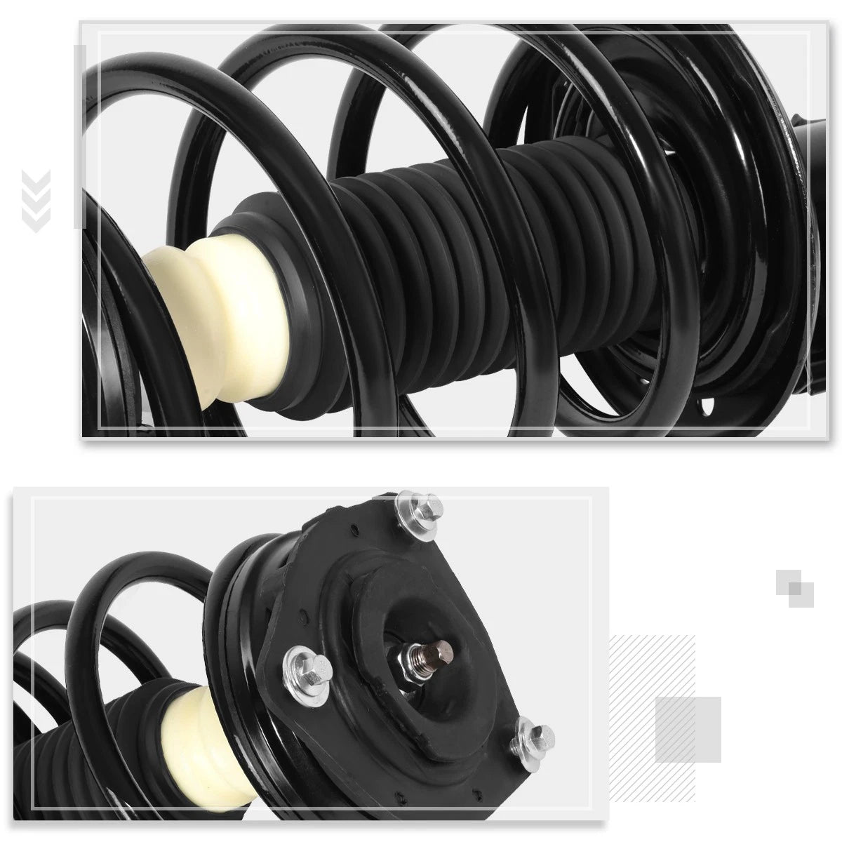2X Complete Front Struts Assembly w/Coil Springs for Nissan Sentra (2007–2012)