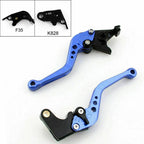 Short Brake Clutch Levers for Kawasaki ZX636R ZX6RR (2005–2006) Blue T9