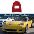 ABS Gear Shift Knob Cover Sticker for Chevrolet Corvette C6 Z06 (2005–2013) Red