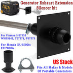 Exhaust Extension Silencer Kit for Firman Honda Generator (EU6500is) H07552 T07571